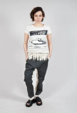 Rundholz Mainline Trousers^Asymmetric Belt Loop Trouser in Black Paint