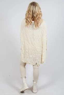 Rundholz Mainline Tops^Asymmetric Crinkle Top in Bone