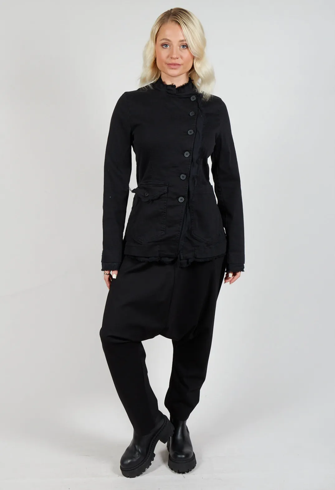 Pal Offner Jackets^Asymmetric Jacket in Black