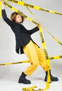 Bread and Butter Tops^Asymmetric Jersey Top in Black