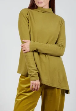 Operificio Neirami Shirts & Blouses^Asymmetric Jumper in Oliva