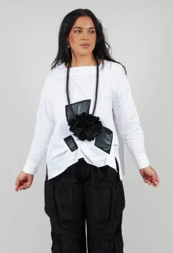 Bize Tops^Asymmetric Shirt in White