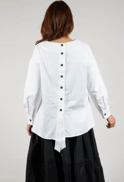 Bize Tops^Asymmetric Shirt in White
