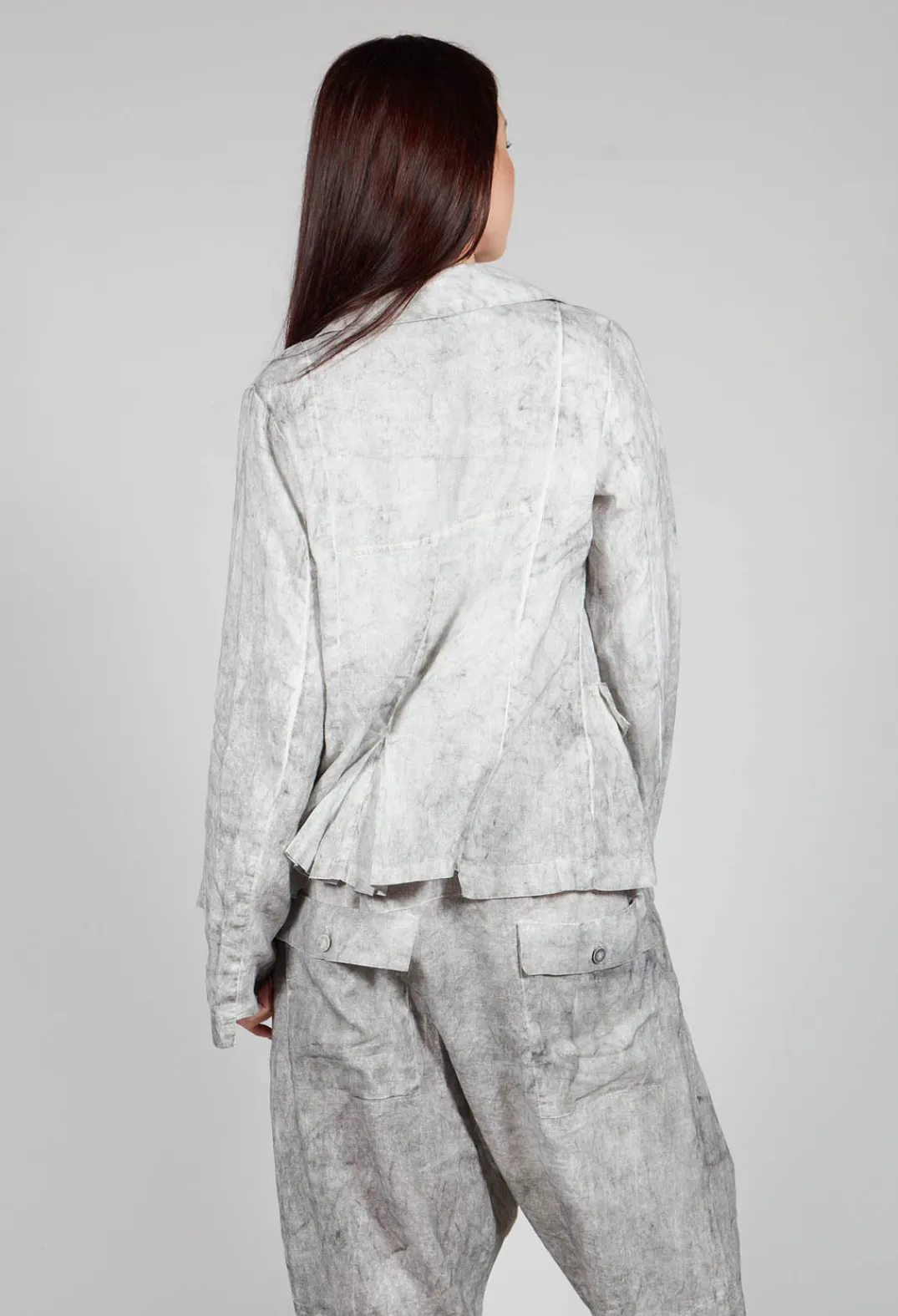 Pal Offner Jackets^Asymmetric Short Jacket in Dark Marble