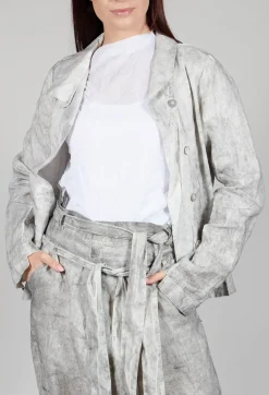 Pal Offner Jackets^Asymmetric Short Jacket in Dark Marble