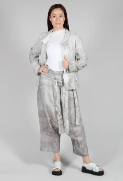 Pal Offner Jackets^Asymmetric Short Jacket in Dark Marble