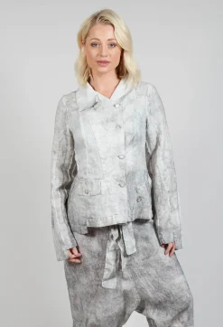 Pal Offner Jackets^Asymmetric Short Jacket in Dark Marble