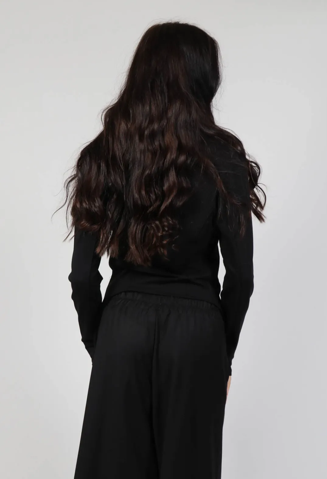 La Haine Jackets^Asymmetric Strech Fleece in Black
