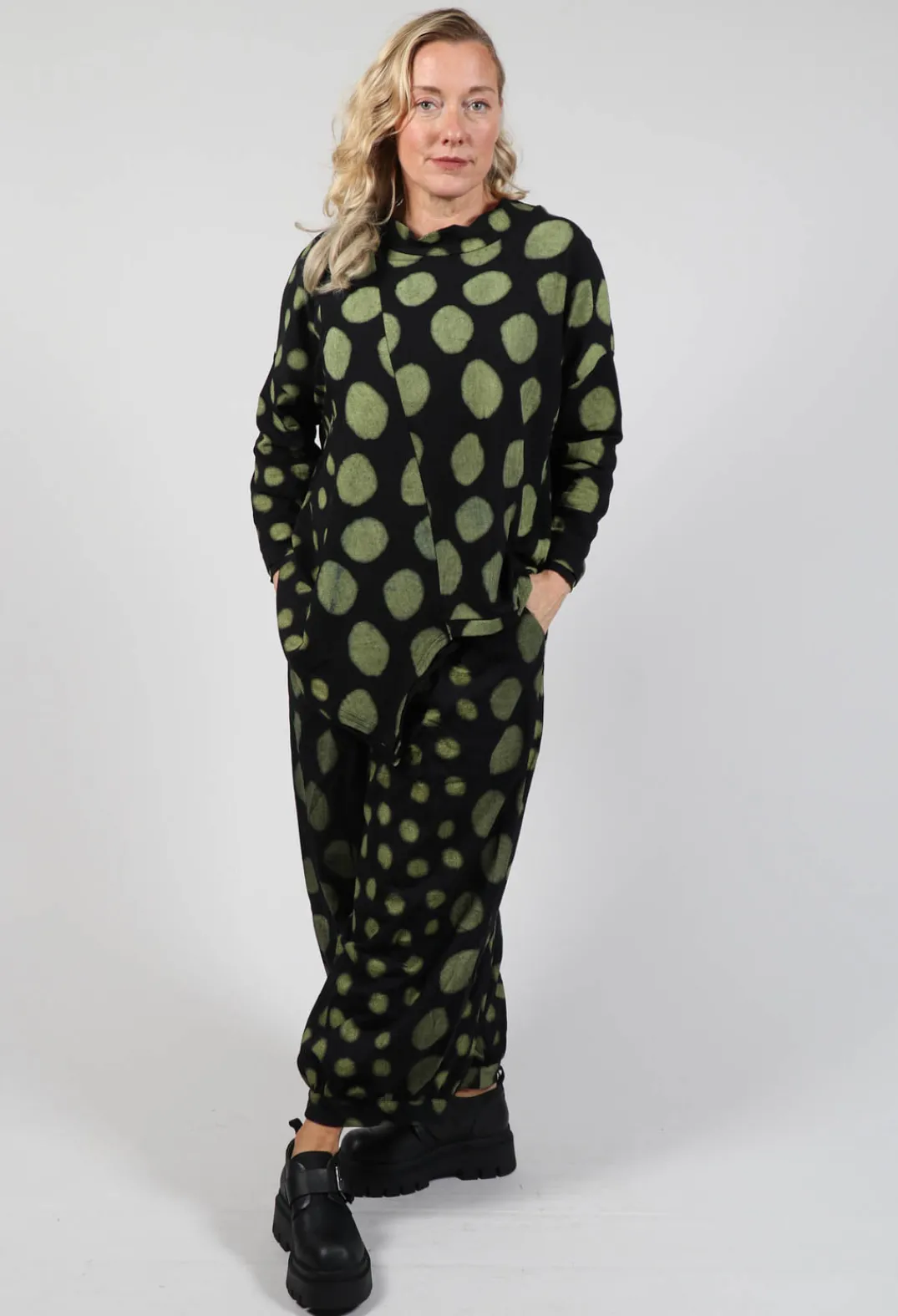 Bread and Butter Shirts & Blouses^Asymmetrical Top in Yellow Pois