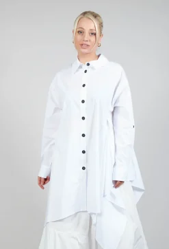 Bize Shirts & Blouses^Asymmetrical Tunic in White