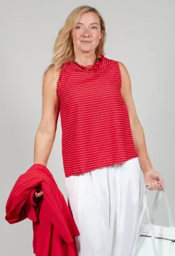 Operificio Neirami Tops^Asymmetrical Vest in Rosso