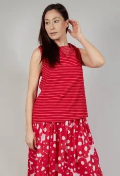 Operificio Neirami Tops^Asymmetrical Vest in Rosso