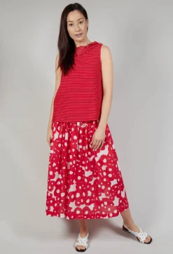 Operificio Neirami Tops^Asymmetrical Vest in Rosso