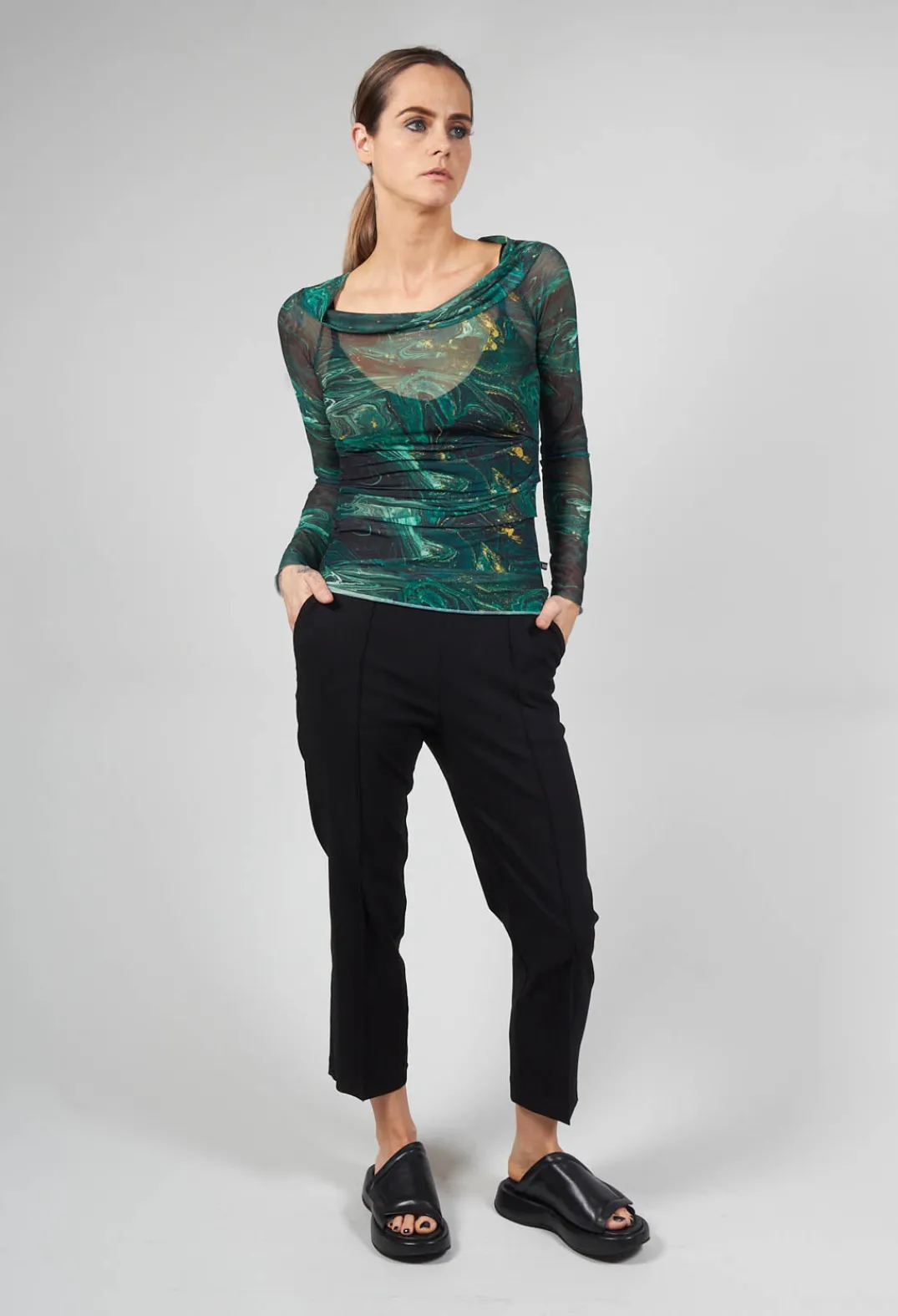 Xenia Design Shirts & Blouses^Atik Shirt in Black Dark Green