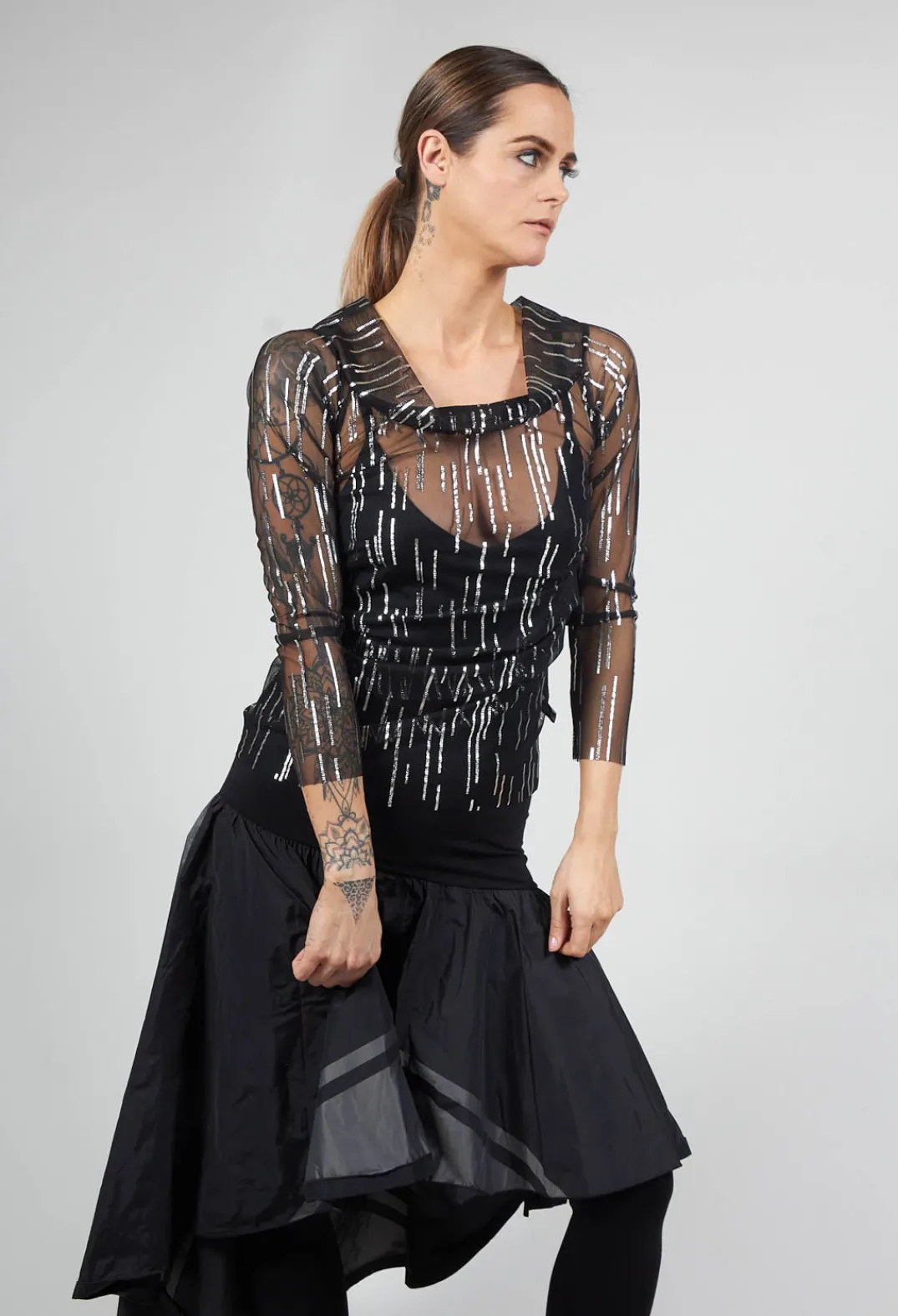 Xenia Design Shirts & Blouses^Atik Shirt in Black Silver