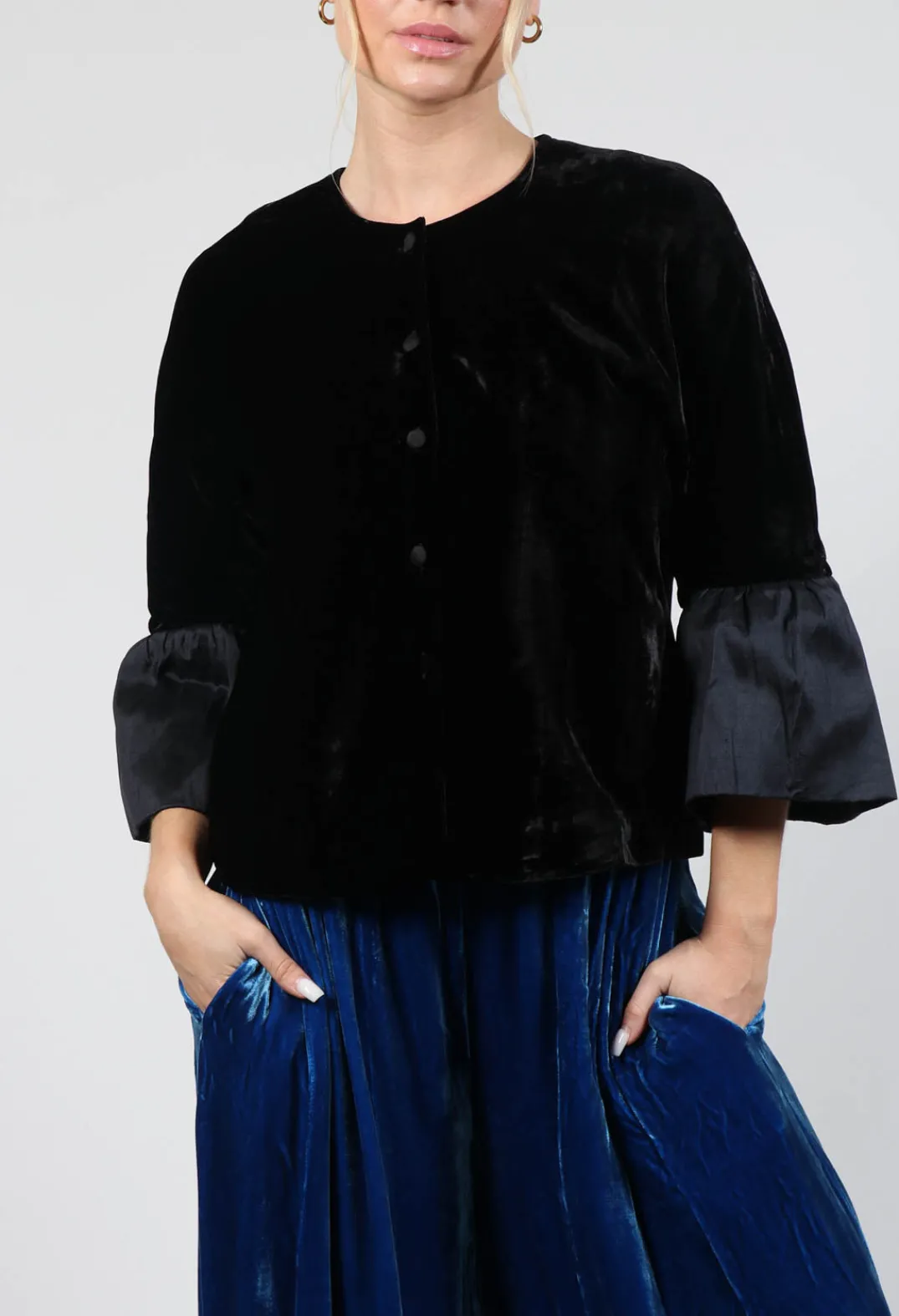 Bianco Levrin Jackets^Audrey Coat in Black
