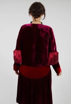 Bianco Levrin Jackets^Audrey Coat in Bordeaux