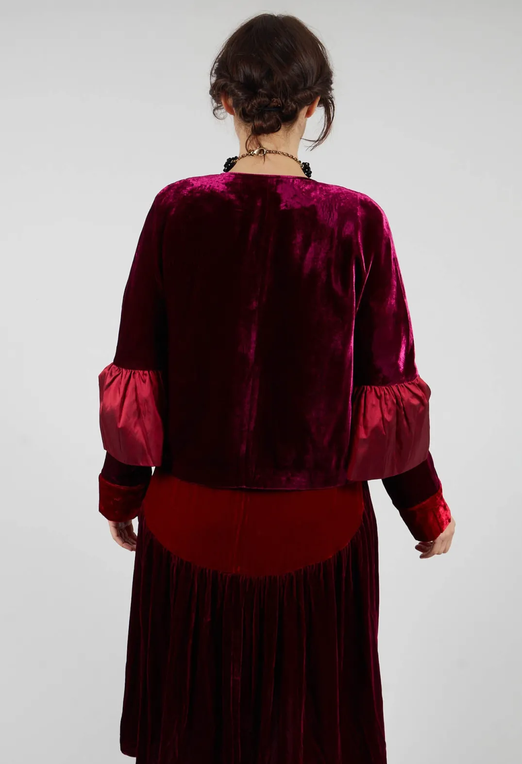 Bianco Levrin Jackets^Audrey Coat in Bordeaux