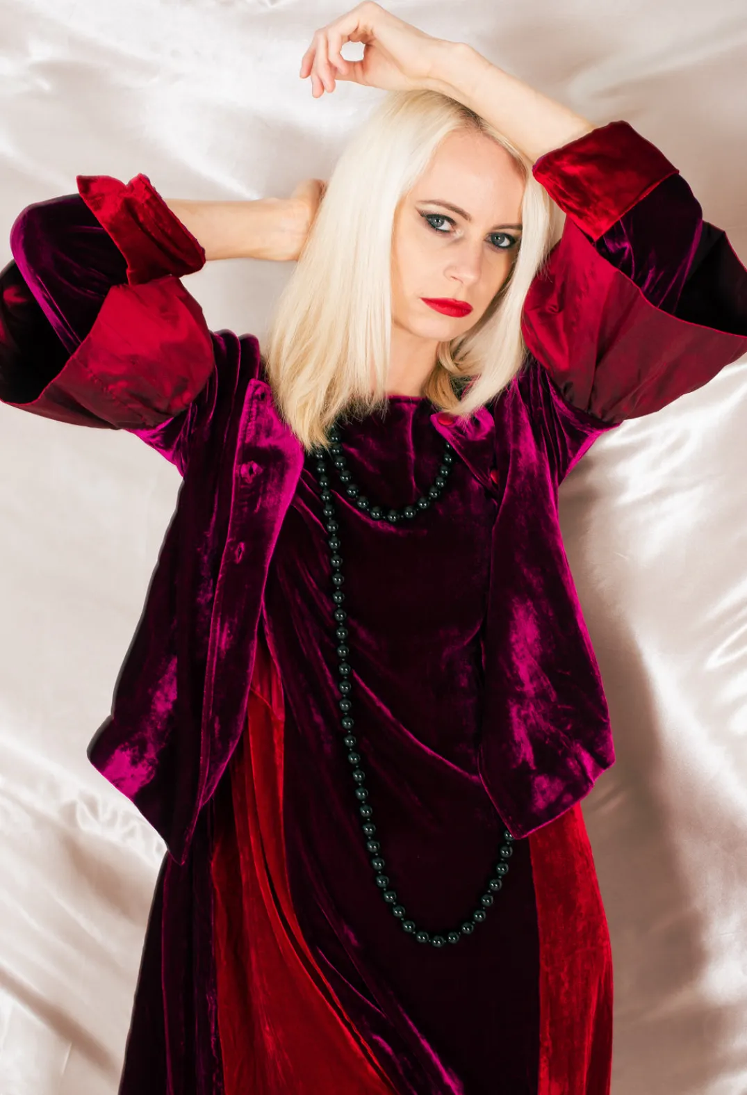 Bianco Levrin Jackets^Audrey Coat in Bordeaux