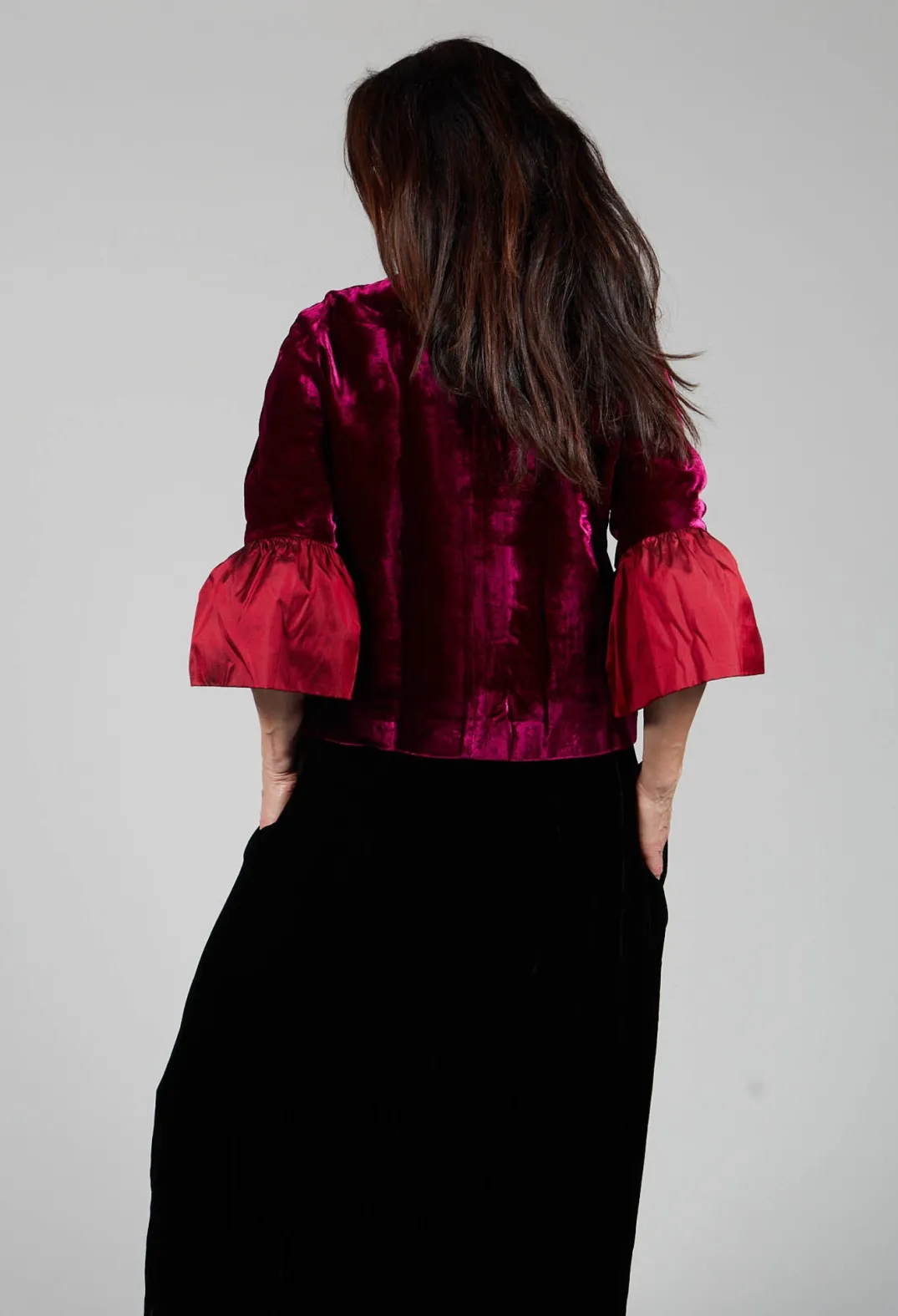 Bianco Levrin Jackets^Audrey Coat in Bordeaux