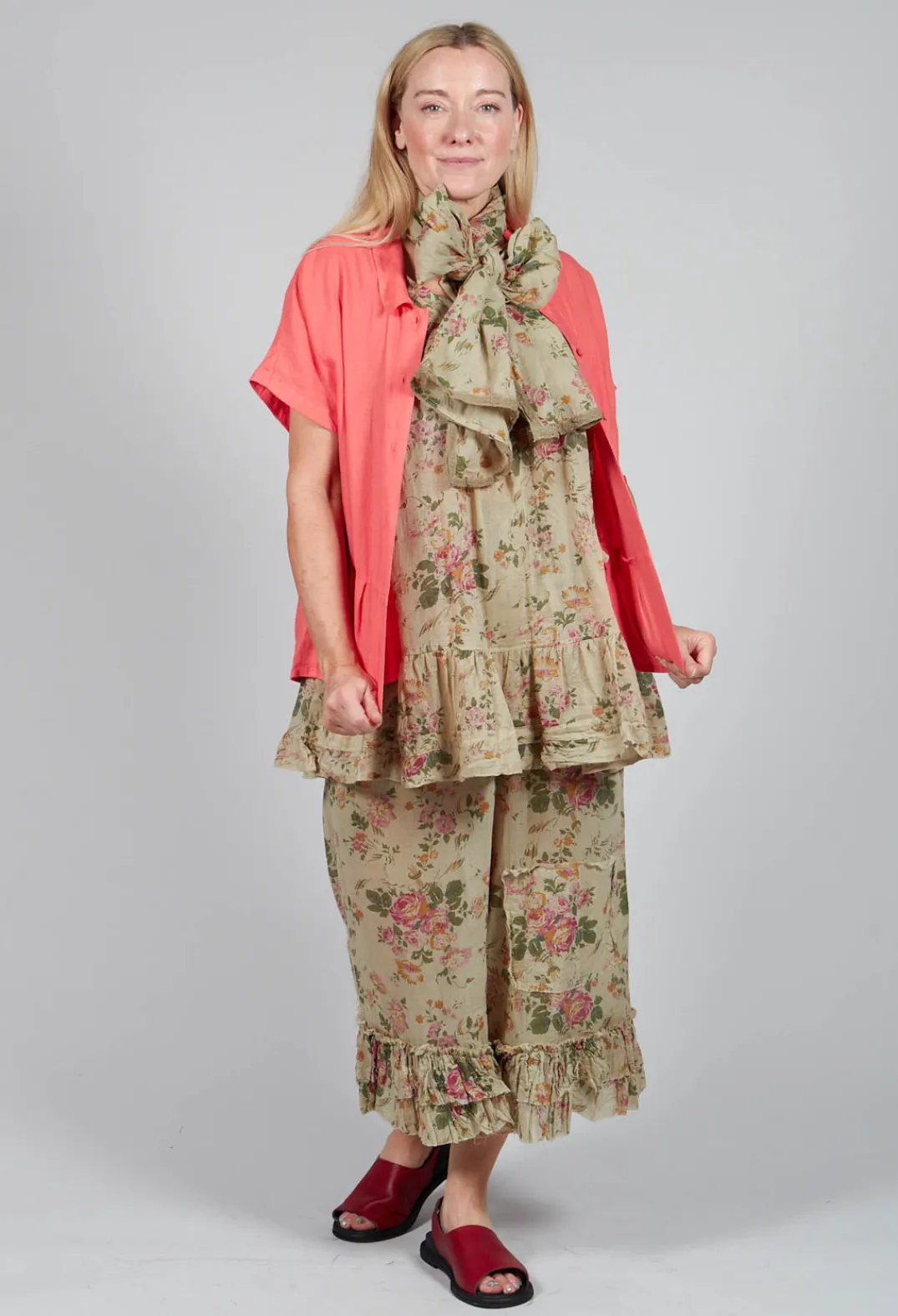 Mes Soeurs u0026 Moi Tops^Autruche Top in Nectarine
