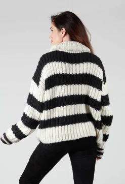 Fringe Knitwear|Jumpers^Ava Sweater in Black and White
