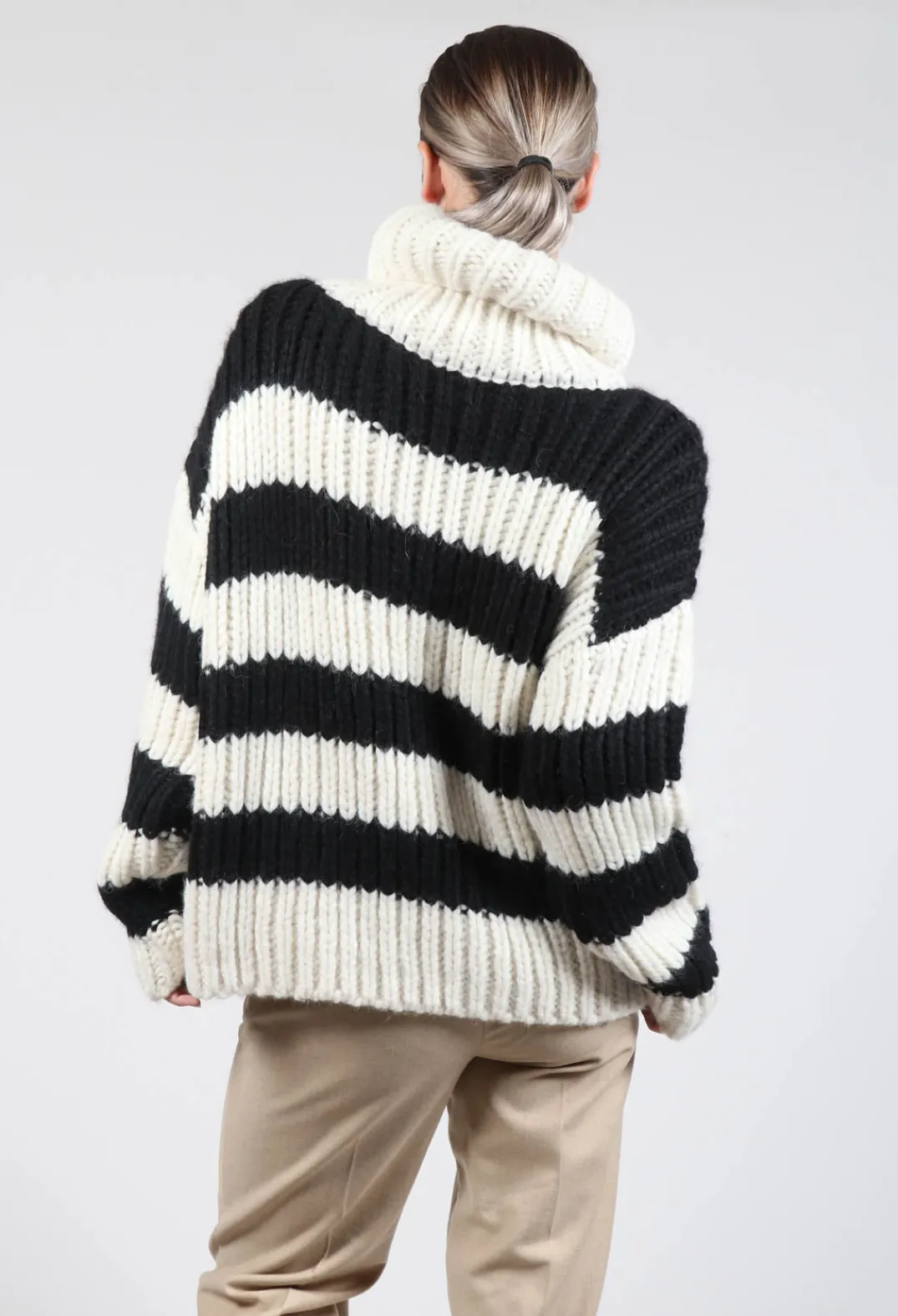 Fringe Knitwear|Jumpers^Ava Sweater in Black and White