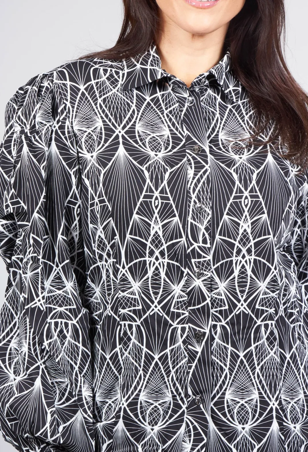 Oblique Creations Shirts & Blouses^Aztec Shirt in Black
