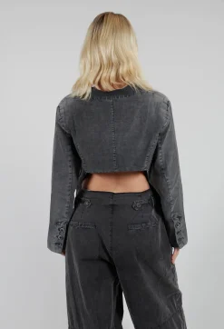 Amici Jackets^Backless Jacket in Pewter