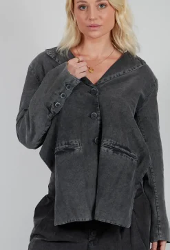 Amici Jackets^Backless Jacket in Pewter