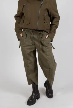 Masnada Trousers^Baggy Les Trousers in Moss