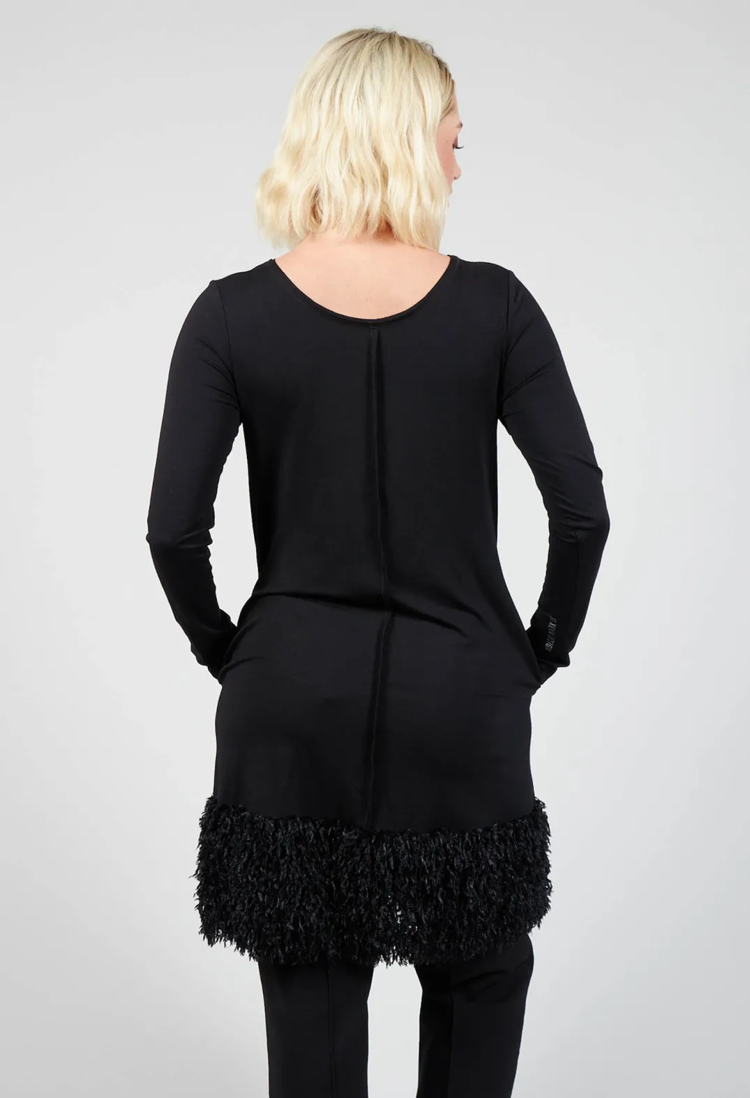 Xenia Design Jackets^Bajo Tunic with Textured Trim in Black