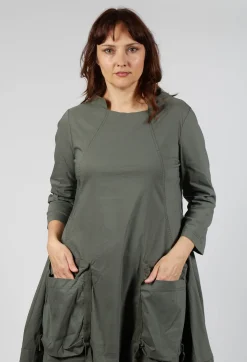 Rundholz Black Label Dresses^Balloon Hem Utility Dress in Camp
