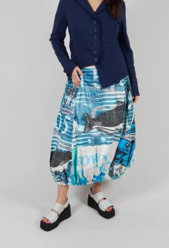 Rundholz Black Label Skirts^Balloon Skirt in Multicolour Balloon Skirt in Multicolour
