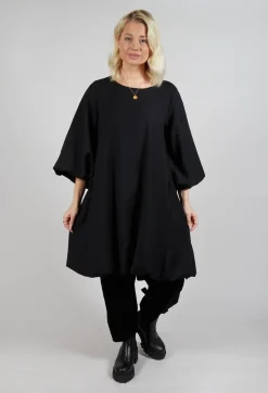 Amici Dresses^Balloon Sleeve Tunic Dress in Black