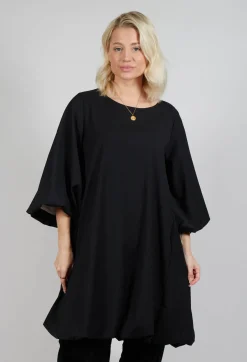 Amici Dresses^Balloon Sleeve Tunic Dress in Black