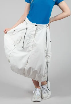Rundholz Dip Skirts^Balloon Style Skirt with Drawstring in Star White