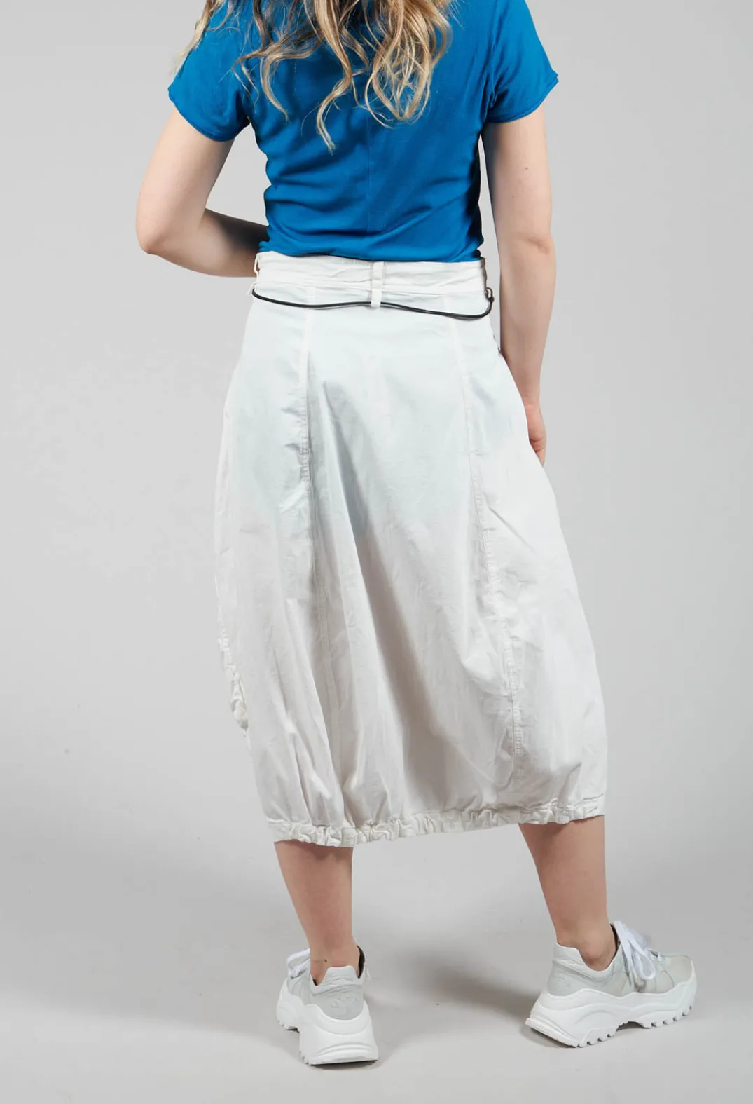 Rundholz Dip Skirts^Balloon Style Skirt with Drawstring in Star White