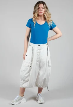 Rundholz Dip Skirts^Balloon Style Skirt with Drawstring in Star White