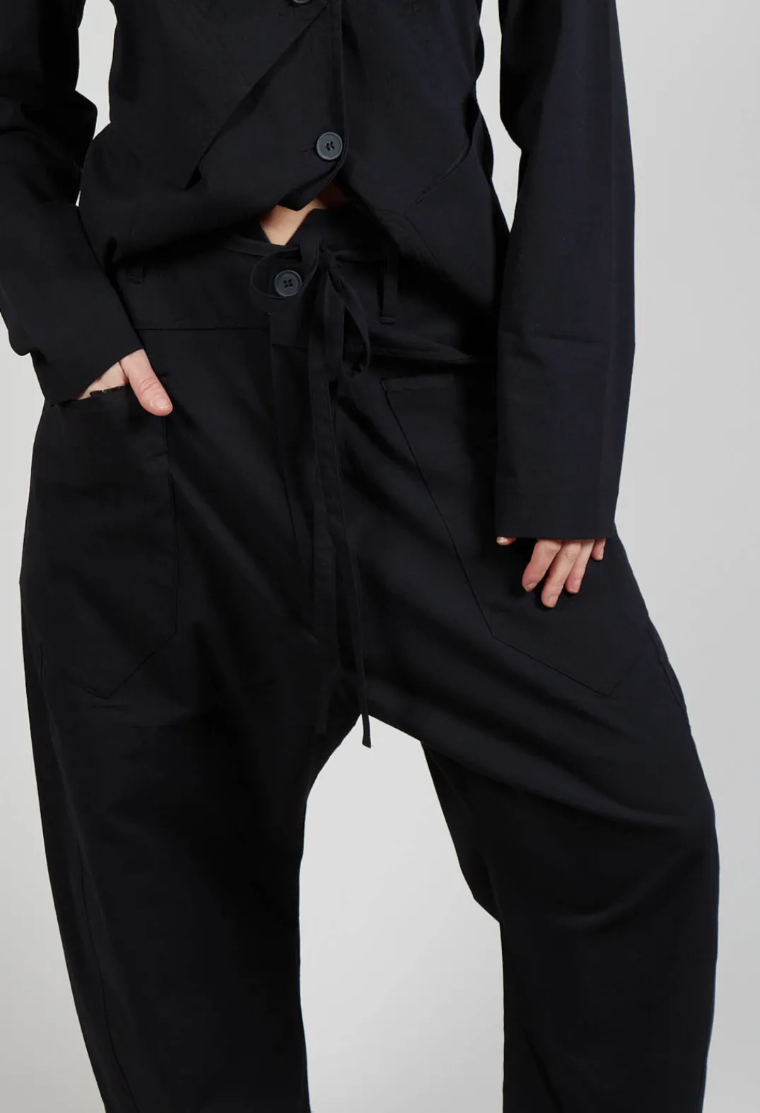 Pal Offner Trousers^Balloon Trousers in Black