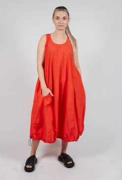 Rundholz Dip Dresses^Balloon-Shaped Dress with Pull Toggle Hemline in Mandarine