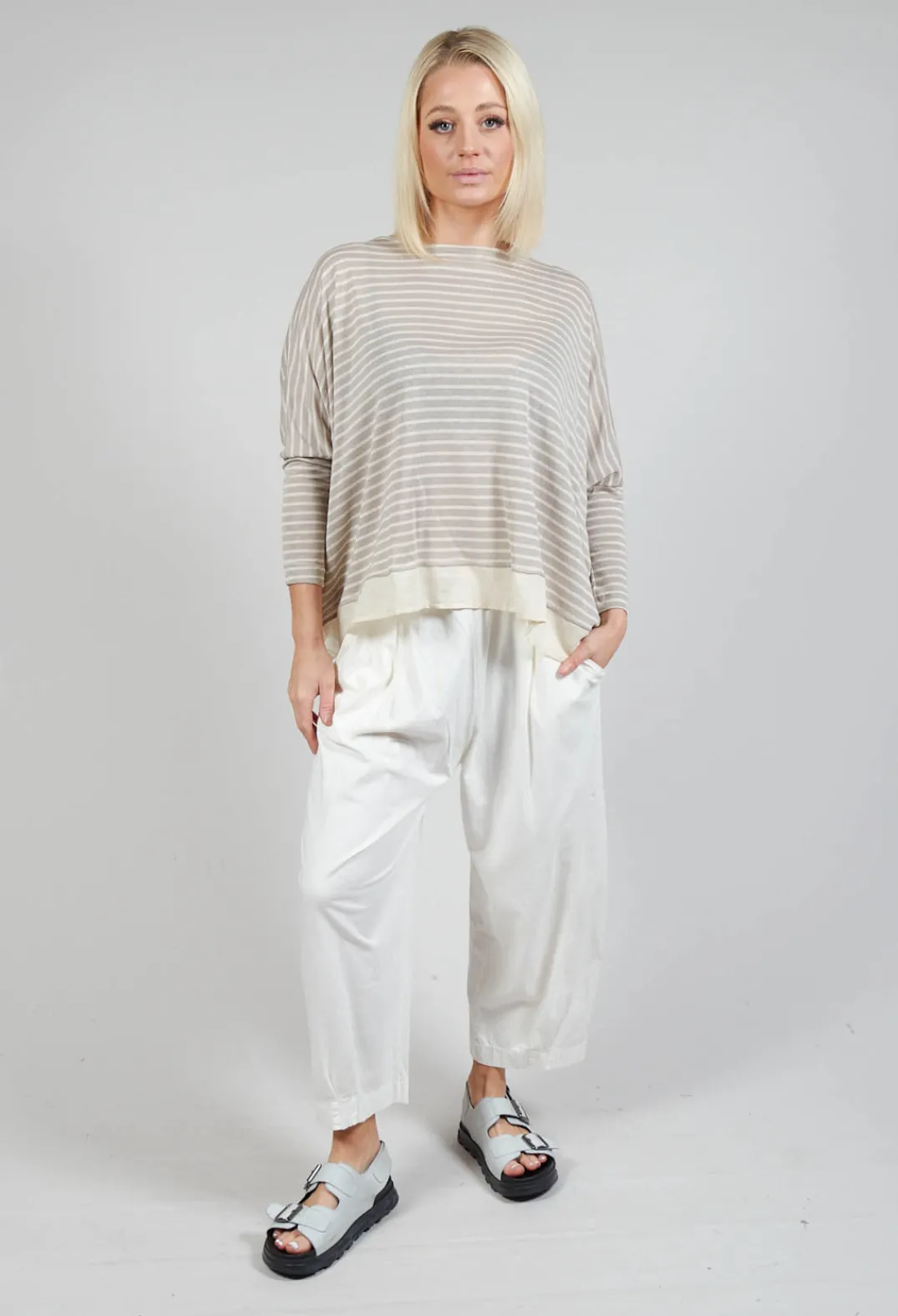 Mama B Jumpers^Bamboo Lr Jumper In Argento