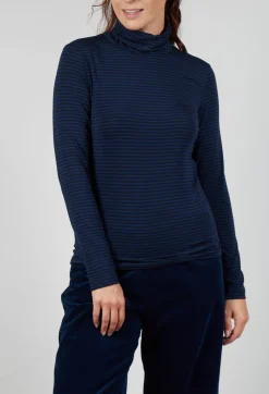 Mama B Tops^Baobab MR T Shirt in Blu Stripe
