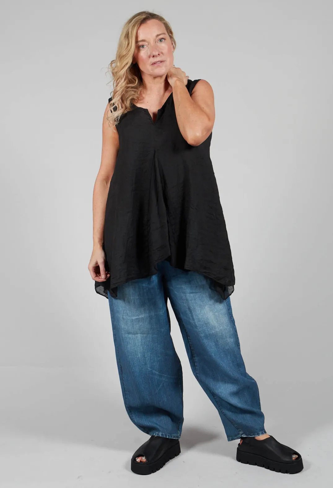 Kedziorek Tops^Bardot Top in Black