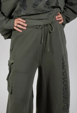 Rundholz Black Label Trousers^Barrel Leg Joggers in Camp Print