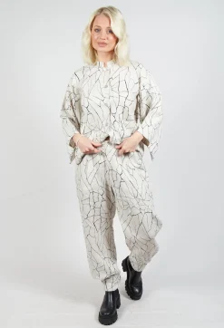 Bitte Kai Rand Trousers^Barrel Leg Trousers with Print in White
