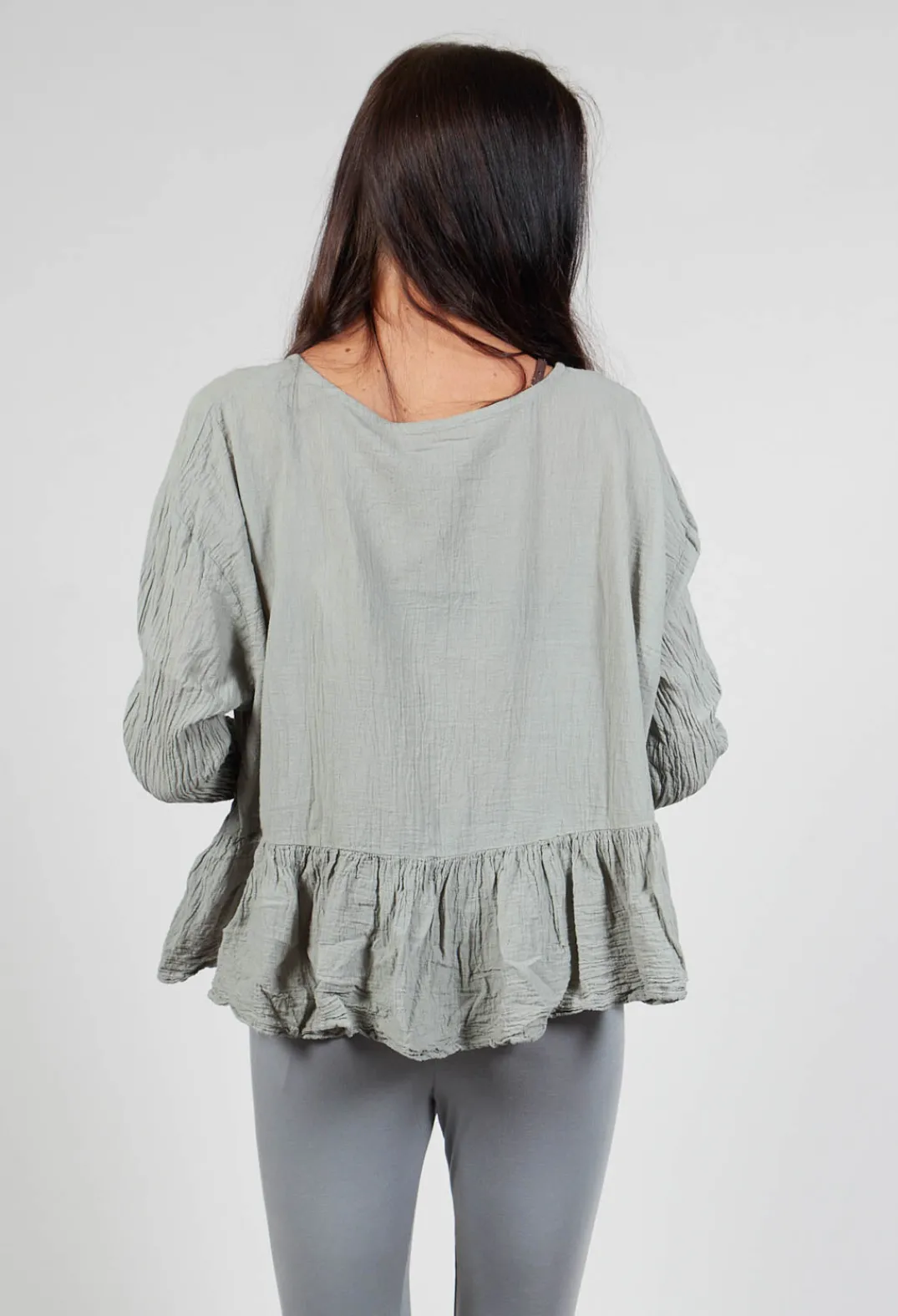 Privatsachen Shirts & Blouses^Bauchlos Shirt in Salbei Green
