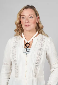 Beatrice Markatos Necklaces^Beaded Choker Necklace in Black and White