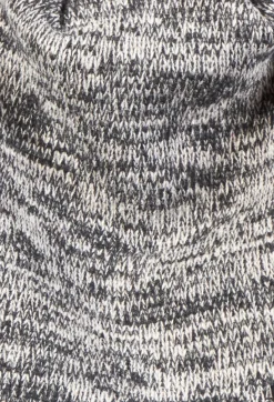 Album Di Famiglia Hats^Beanie Hat in Almost Black and Beige