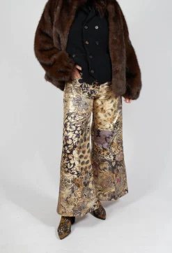 Mes Demoiselles Trousers^Beauty Trousers in Gold Flower